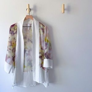 Sheer Floral Kimono